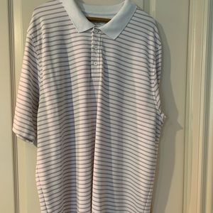 Under Armour striped Heat Gear Polo